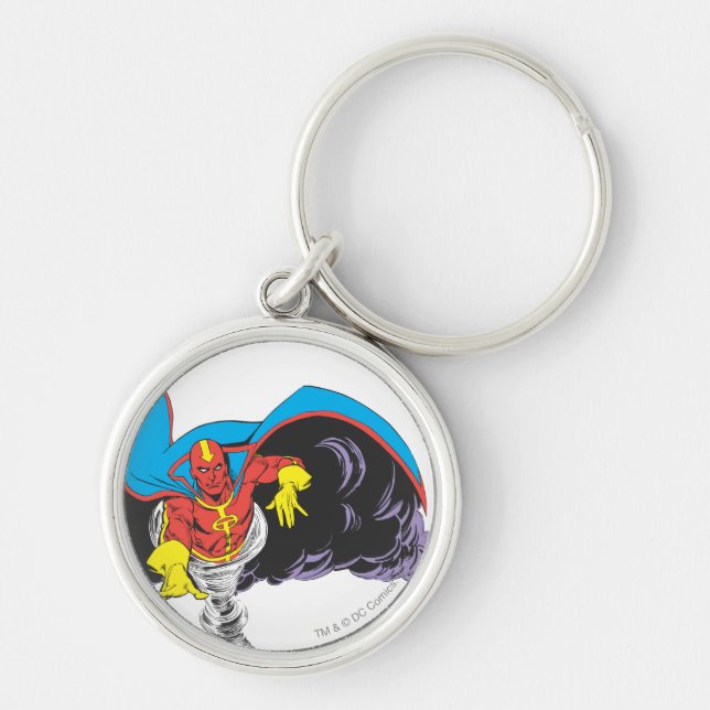 Red Tornado Emerges Keychain (Front)