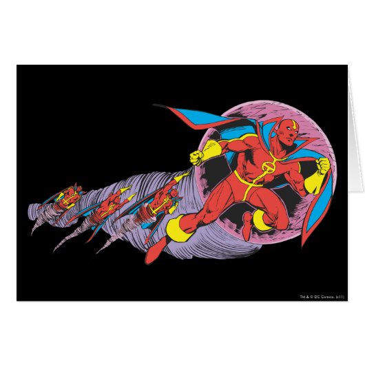 Red Tornado In Wind Motion Cards (Front Horizontal)