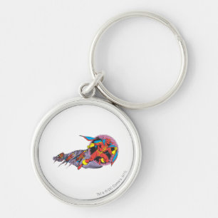 Red Tornado In Wind Motion Keychain