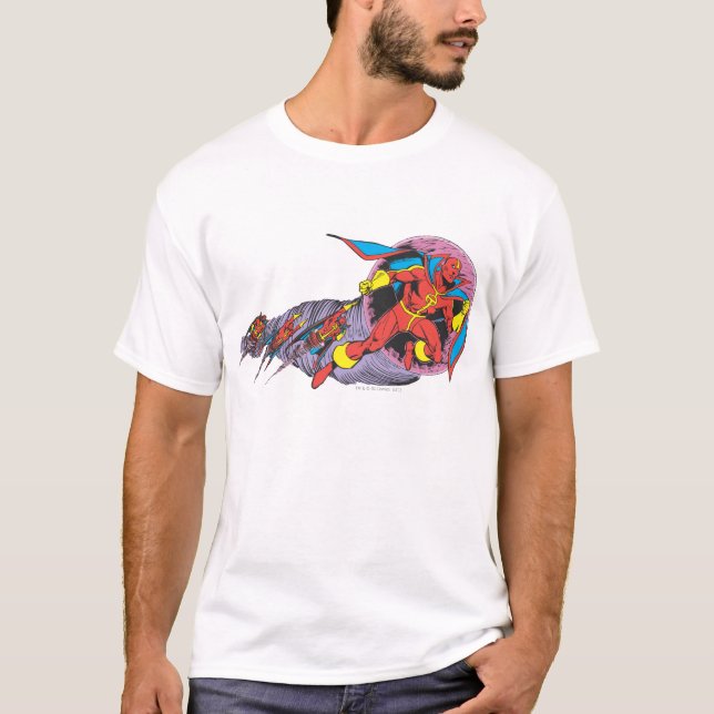 Red Tornado In Wind Motion T-Shirt (Front)