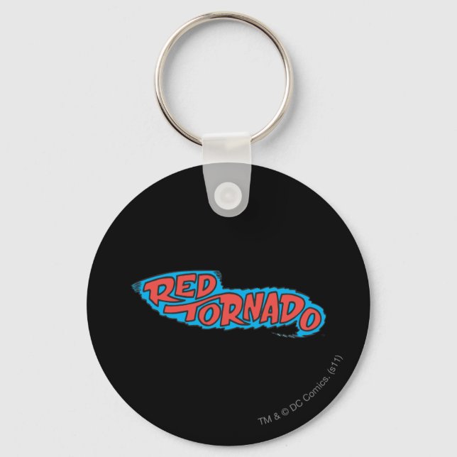 Red Tornado Logo Keychain (Front)