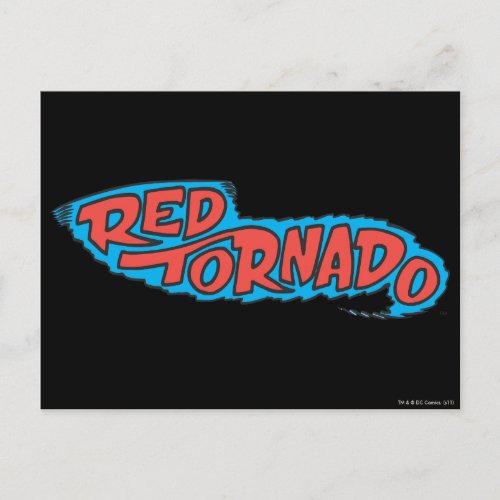 Red Tornado Logo Postcard