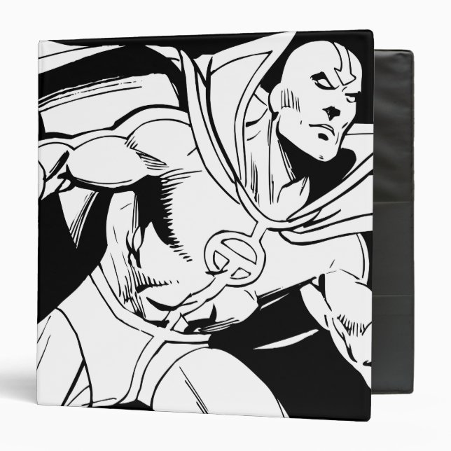 Red Tornado Outline 3 Ring Binder (Front/Inside)
