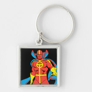 Red Tornado Pose Keychain