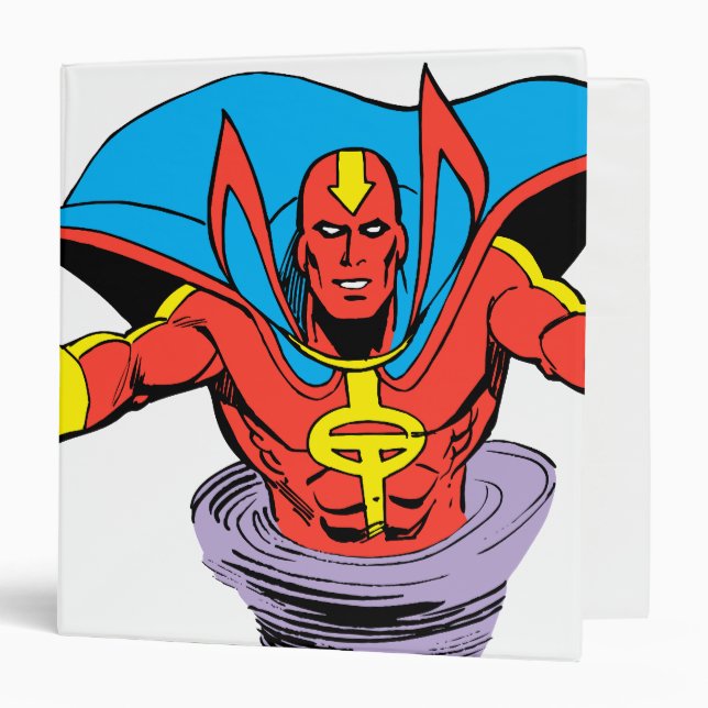 Red Tornado Twister 3 Ring Binder (Front/Inside)