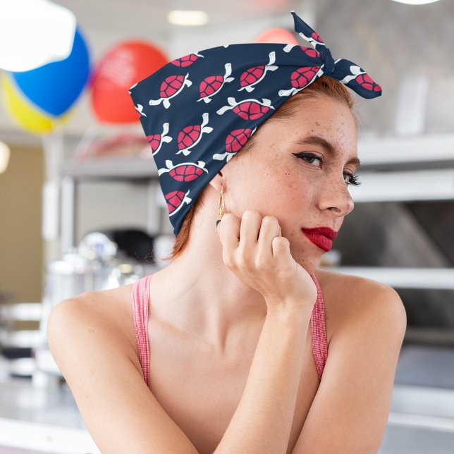 Red Tortoise Tie Headband (Creator Uploaded)