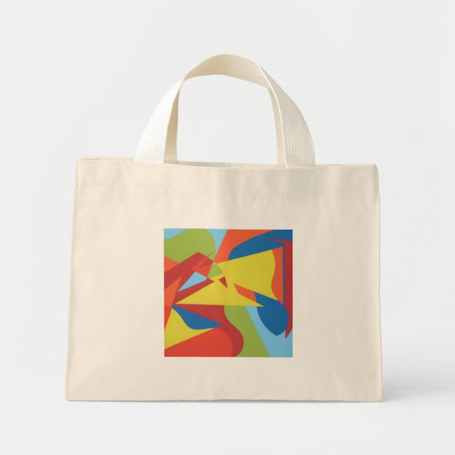 Red Toucan Contemporary Tiny Tote (Front)