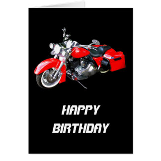 Happy Birthday Biker Cards - Invitations, Greeting & Photo Cards | Zazzle