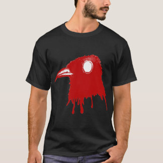 [ Red_Toxic_Crow ] - Black T-Shirt