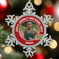 Red Track & Field Photo High School Athlete
