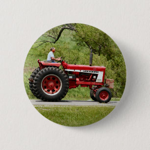 Red Tractor Button