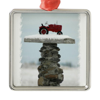 Red Tractor Christmas Ornament