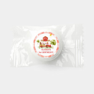 Red tractor farm animals birthday life saver® mints