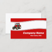 Red Tractor - Farm Supply Business Card (Front/Back)