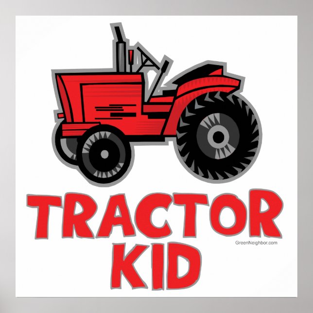 Red Tractor Kid Poster (Front)