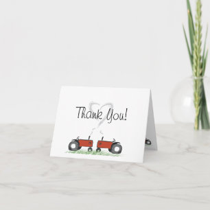 Red Tractor Love Thank-You Card