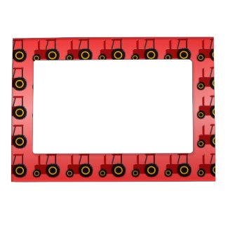 Red Tractor Magnetic Photo Frame