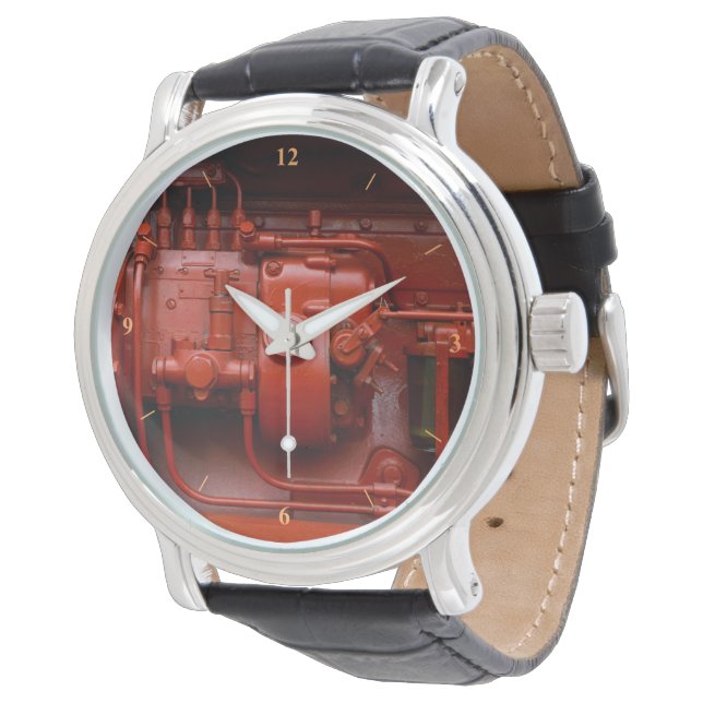 Red Tractor Motor Watch (Angled)