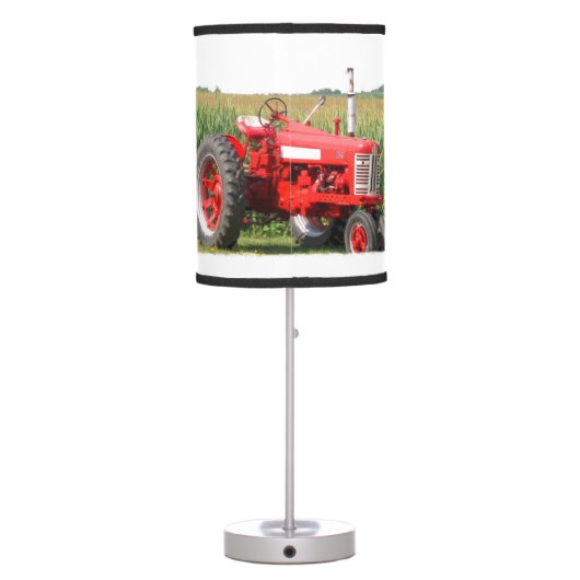 Red Tractor Table Lamp (Back)