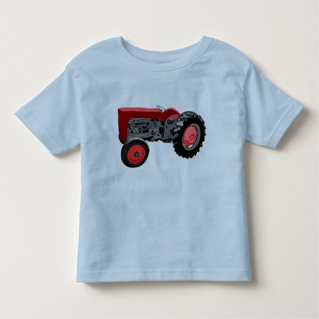 Red Tractor Toddler T-shirt (Front)