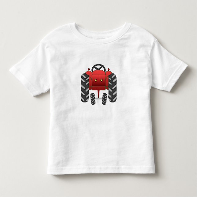Red Tractor Toddler T-shirt (Front)