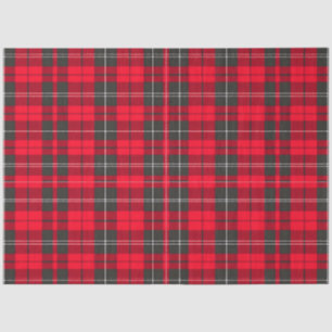 Red Traditional Plaid Tartan Modern Collection Tissue Paper