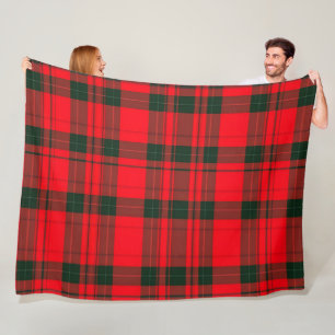 Red Traditional Plaid Tartan Popular Collection Fleece Blanket