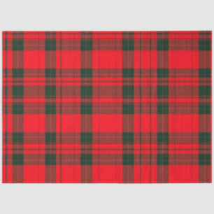 Red Traditional Plaid Tartan Popular Collection Tissue Paper