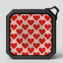 Red, traditional Valentine's day heart Bluetooth Speaker