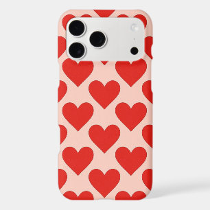 Red, traditional Valentine's day heart iPhone 17 Pro Max Case