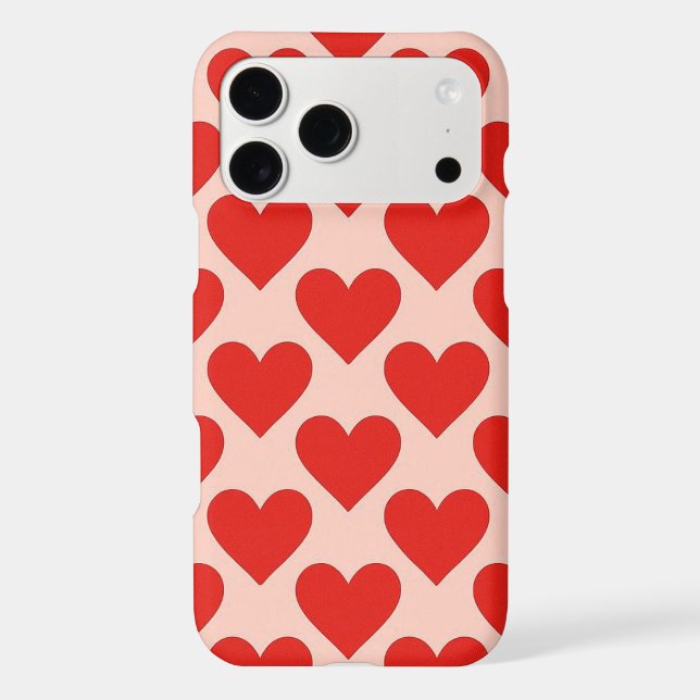 Red, traditional Valentine's day heart Case-Mate iPhone Case (Back)