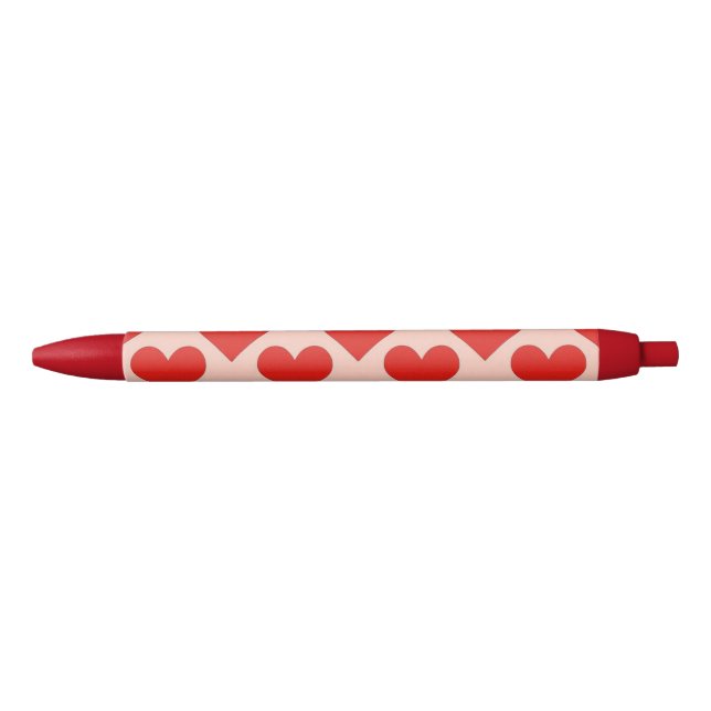 Red, traditional Valentine's day heart Pen (Front)
