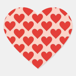 Red, traditional Valentine's day heart Sticker
