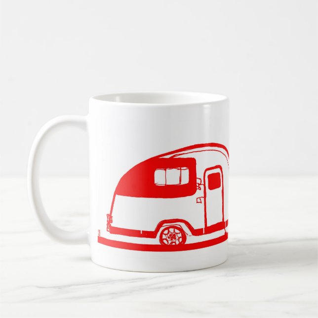 Red Trailer and Tree Mug 11oz (Left)