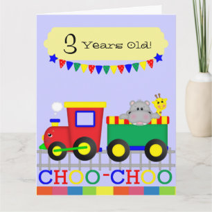 Red Train (8.5" x 11") Big Greeting Card