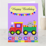 Red Train (8.5&quot; X 11&quot;) Big Greeting Card at Zazzle