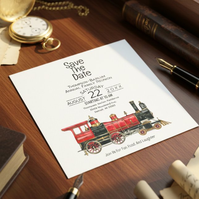 Red Train Family Reunion  Save The Date (Red Train Family Reunion Save The Date)