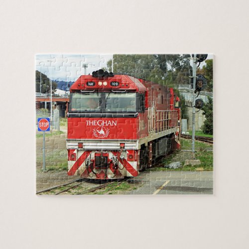 Red train locomotive Australia 2 Jigsaw Puzzle