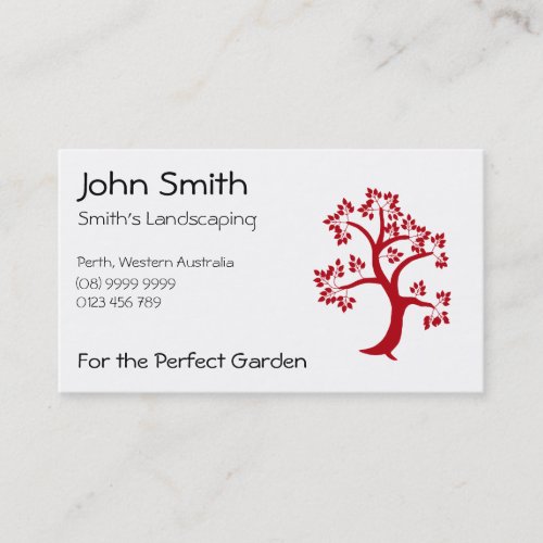 Red Tree Business Card