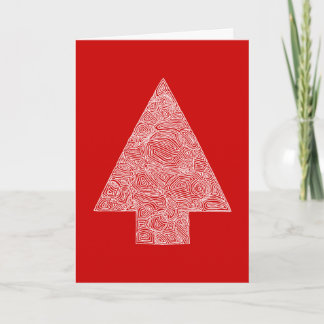 Red Tree Christmas Card