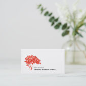 Red Tree Holistic and Alternative Health Business Card (Standing Front)