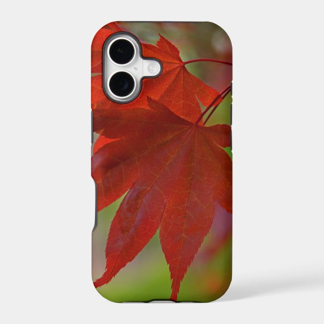 Red Tree Leaves Iphone Case (Back)