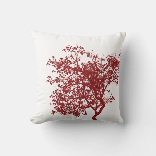 Red Tree Pillow