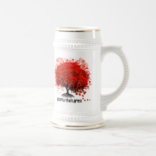 Red Tree Wedding T-Shirts, Gifts, Stickers & Favor Beer Stein