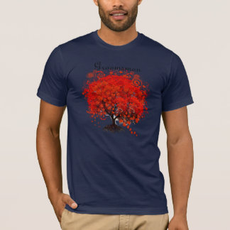 Red Tree Wedding T-Shirts, Gifts, Stickers & Favor T-Shirt