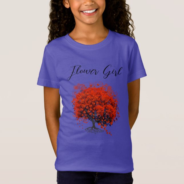 Red Tree Wedding T-Shirts, Gifts, Stickers & Favor T-Shirt (Front)