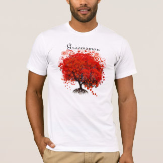 Red Tree Wedding T-Shirts, Gifts, Stickers & Favor T-Shirt