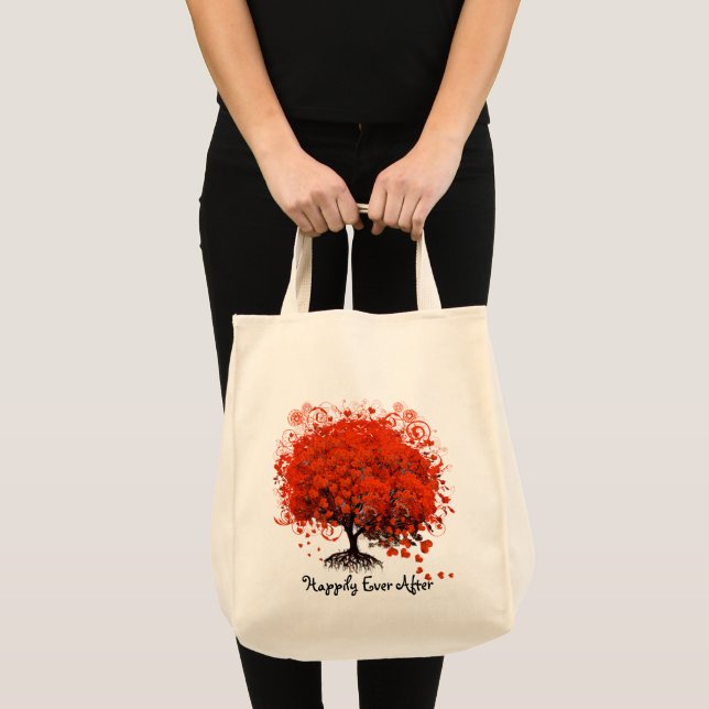 Red Tree Wedding T-Shirts, Gifts, Stickers & Favor Tote Bag (Front (Product))