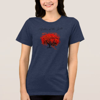 Red Tree Wedding T-Shirts, Gifts, Stickers & Favor Tri-Blend Shirt
