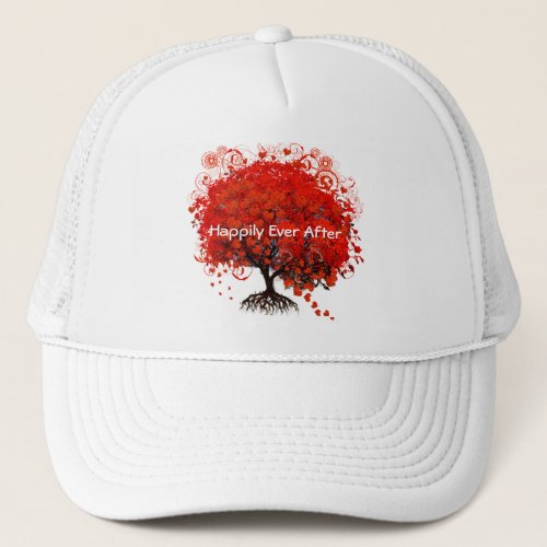 Red Tree Wedding T_Shirts Gifts Stickers  Favor Trucker Hat